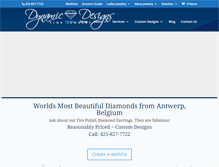 Tablet Screenshot of dynamicdesignsjewelry.com